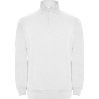 Heren aneto quarter zip sweatshirt (fles groen)