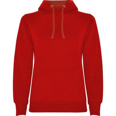 Dames urban hoodie (massief zwart)