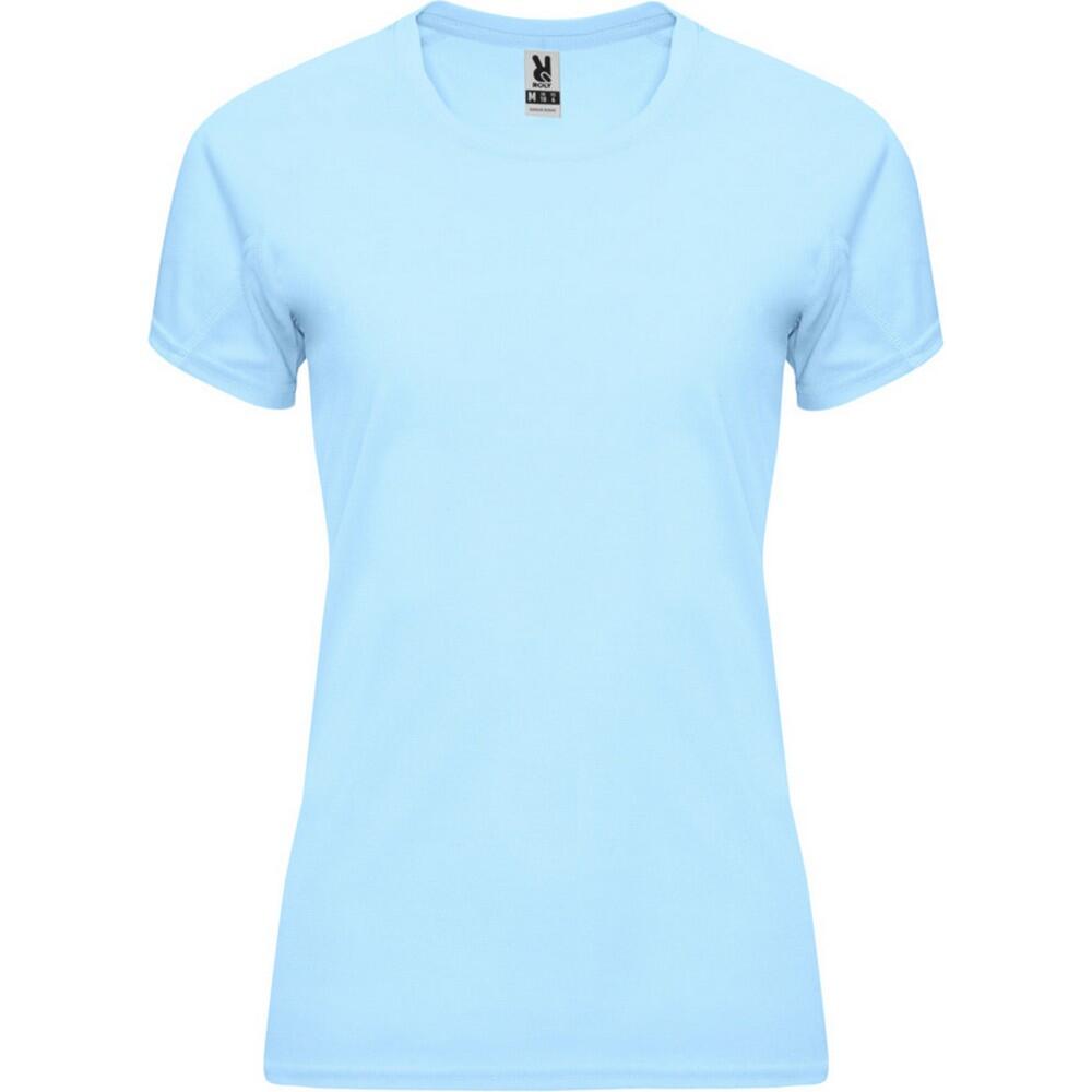 Dames bahrein sport tshirt met korte mouwen (donker zand)