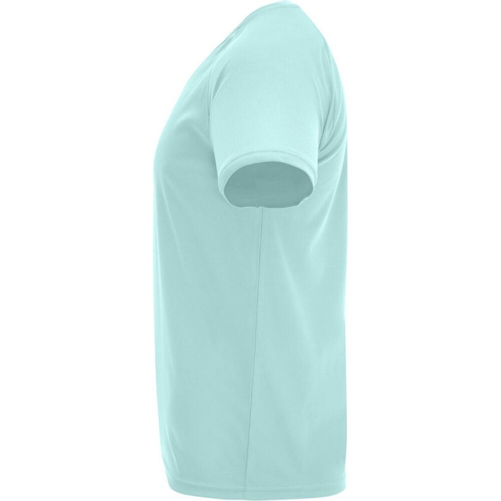 Camiseta Bahrain de Manga Corta Deportivo para Hombre Menta 4/4