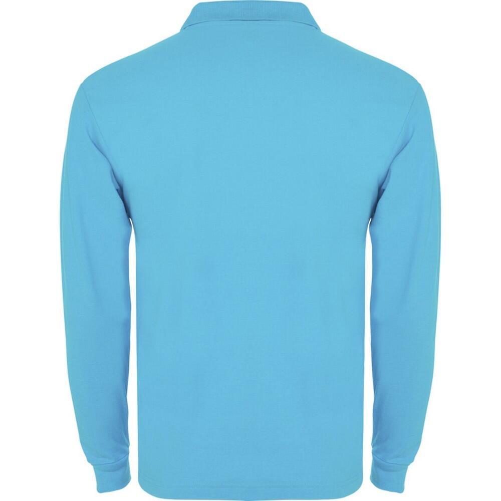 Polo Estrella de Manga Larga para Hombre Turquesa 2/4