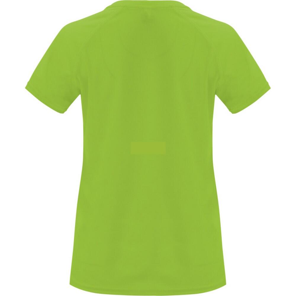 Dames Bahrein Sport Tshirt met korte mouwen (Kalk) 2/4