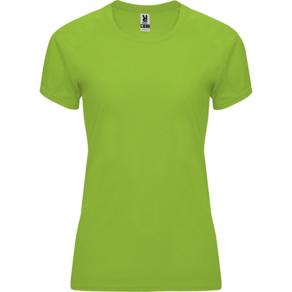 Dames bahrein sport tshirt met korte mouwen (donker zand)