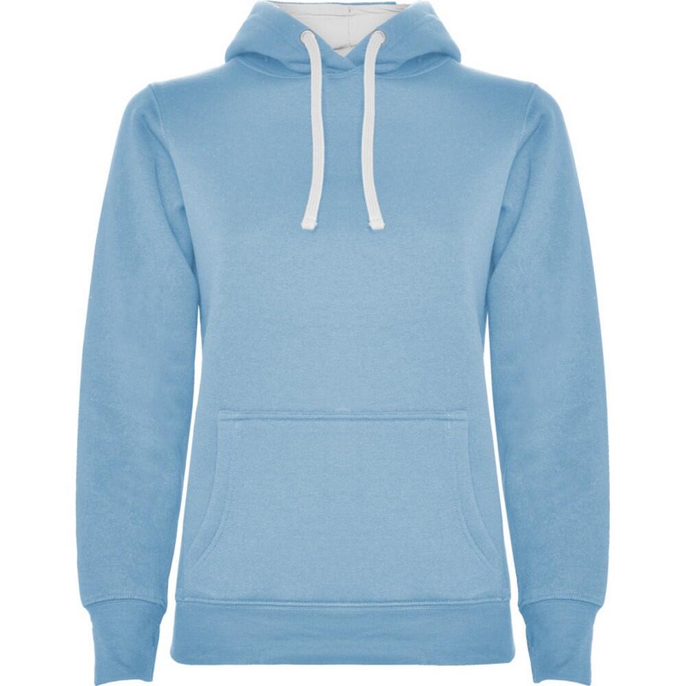 Dames urban hoodie (massief zwart)