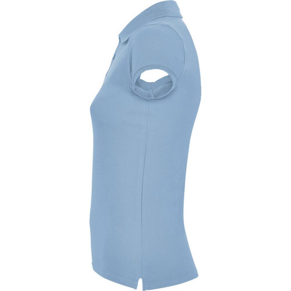 Dames Ster Poloshirt (Hemelsblauw) 4/4