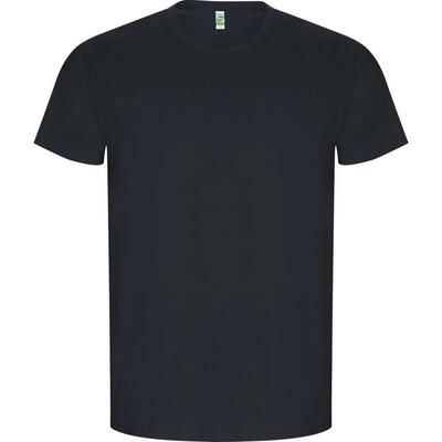 Heren gouden effen tshirt met korte mouwen (vintage wit)