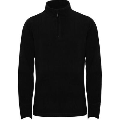Dames himalaya quarter zip fleecejack (massief zwart)