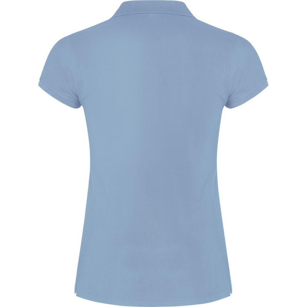 Dames Ster Poloshirt (Hemelsblauw) 2/4