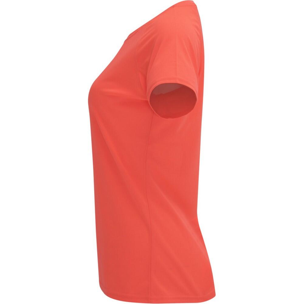 Tshirt BAHRAIN Femme (Corail Fluo) 4/4