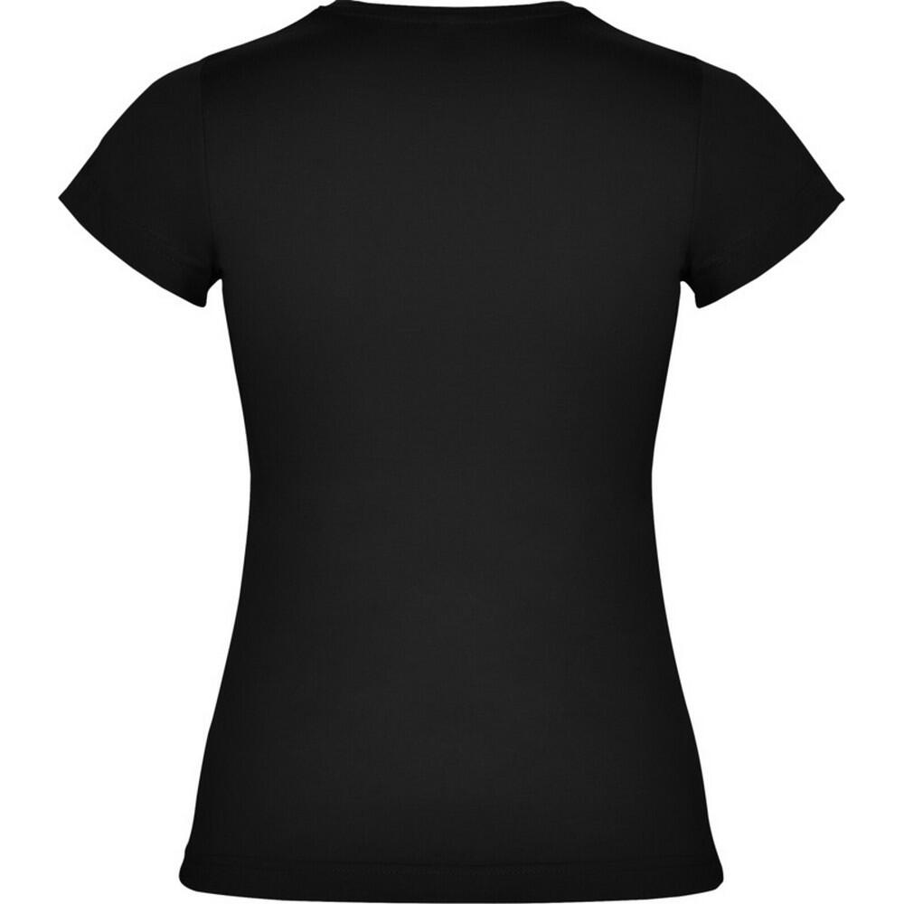 Maglietta Maniche Corte Donna Roly Jamaica Nero Tinta Unita 2/4