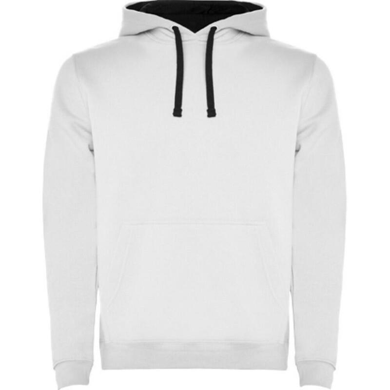 Sweat À Capuche URBAN Homme (Blanc / Bleu Marine)
