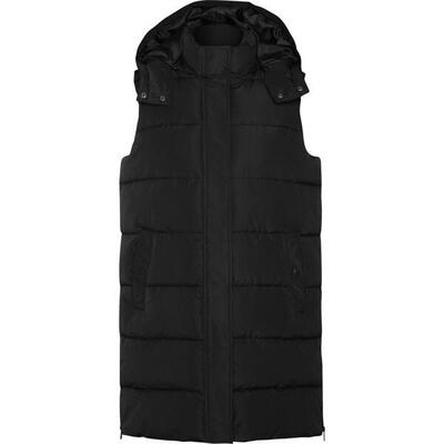 Dames reine geïsoleerde bodywarmer (massief zwart)