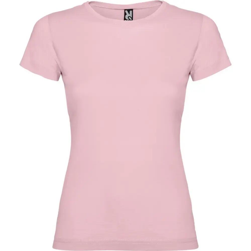 Dames Jamaica Tshirt met korte mouwen (Lichtroze)