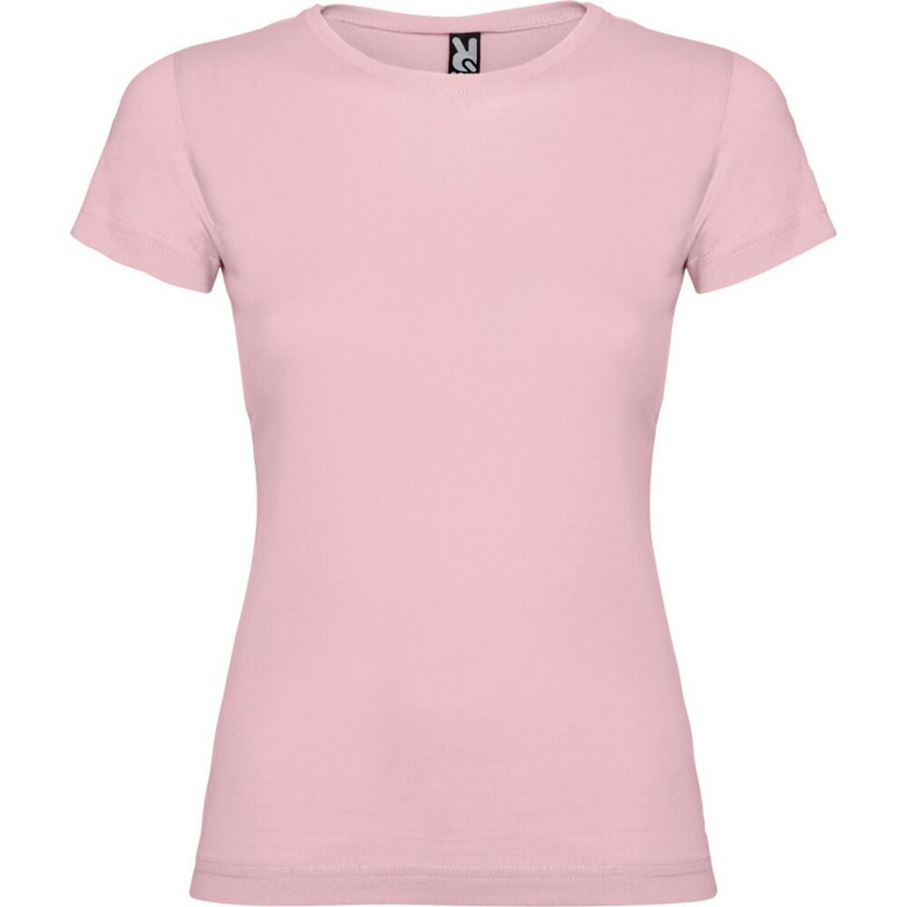 Dames Jamaica Tshirt met korte mouwen (Lichtroze)
