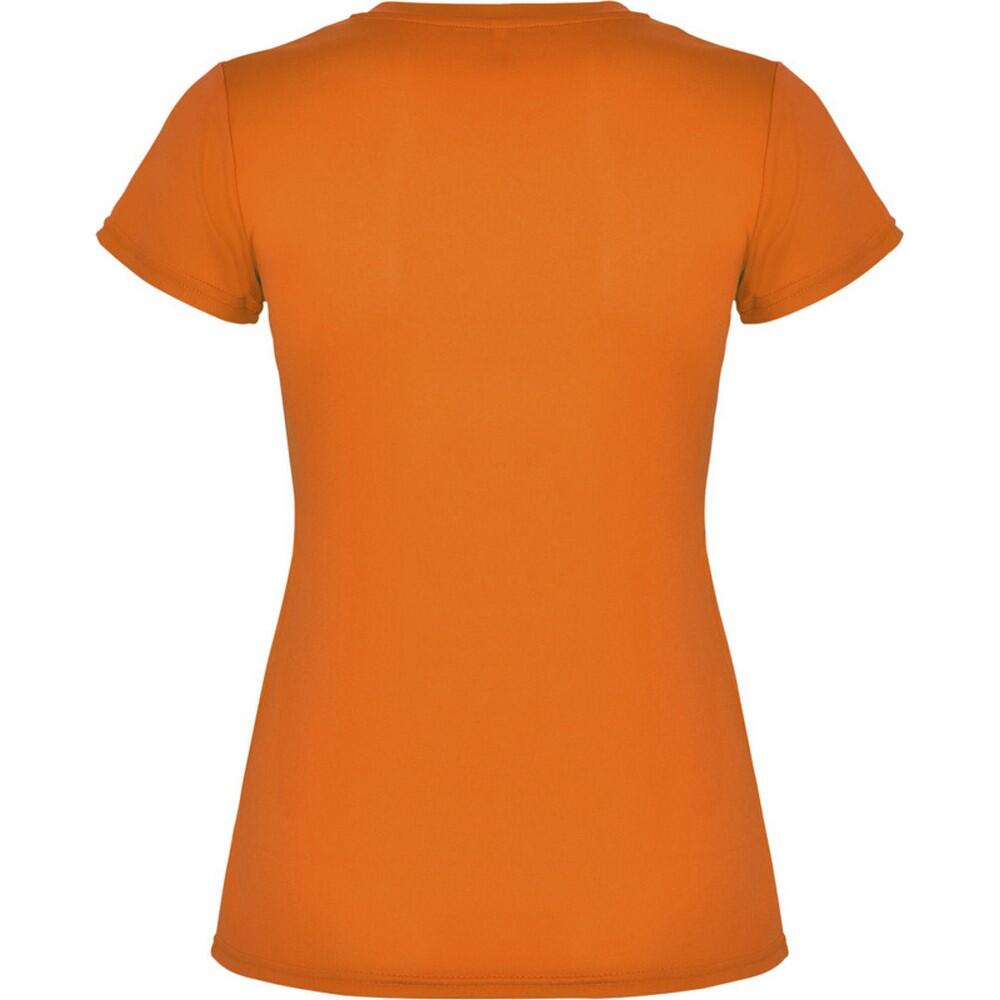 Tshirt MONTECARLO Femme (Orange Fluo) 2/3