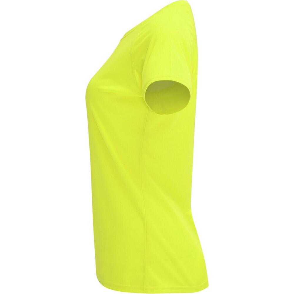 Tshirt BAHRAIN Femme (Jaune Fluo) 4/4