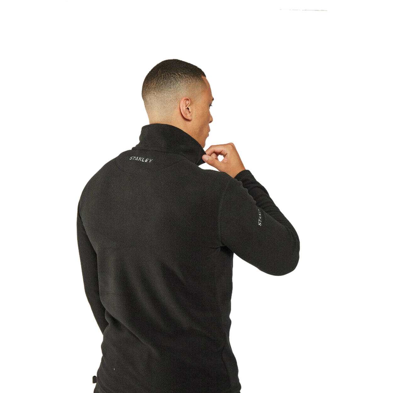 "Hobson" FleeceOberteil für Herren Schwarz 3/4