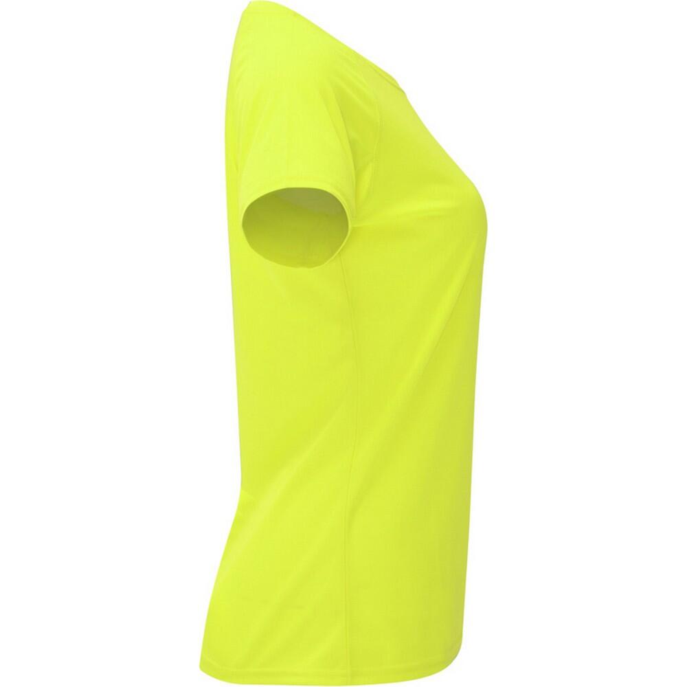 Tshirt BAHRAIN Femme (Jaune Fluo) 3/4
