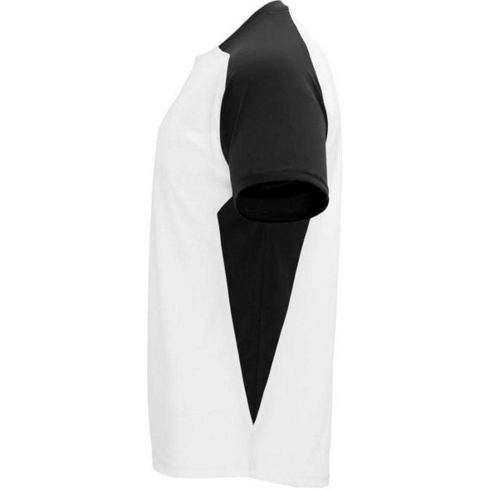Tshirt BUGATTI Adulte (Blanc / Noir Uni) 3/4