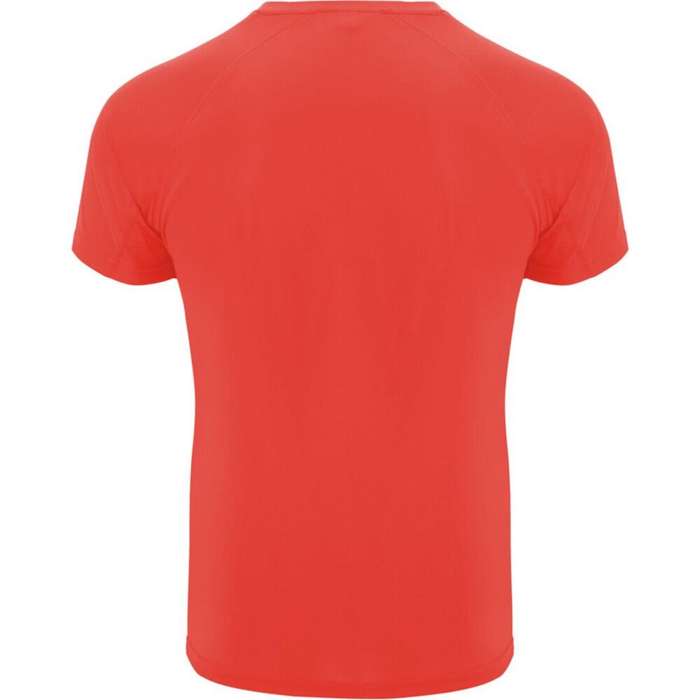 Camiseta Bahrain de Manga Corta Deportivo para Hombre Coral Fluorescente 2/4