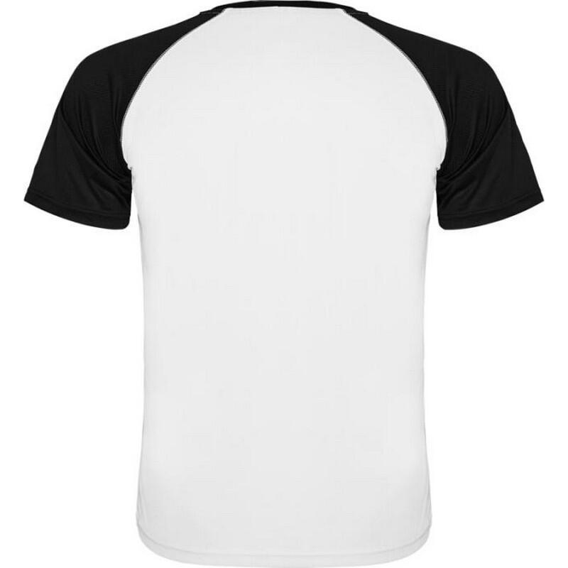 Tshirt INDIANAPOLIS Adulte (Blanc / Noir Uni) 2/4