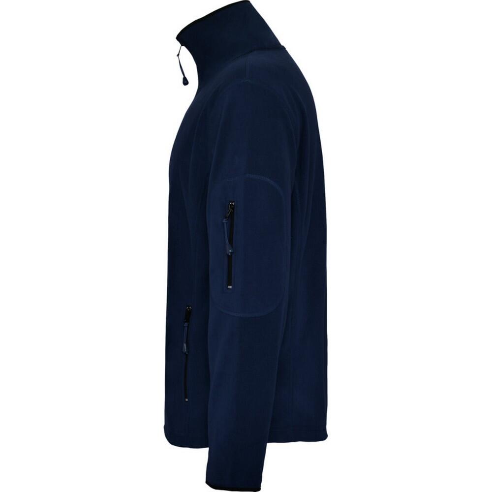 Giacca In Pile Cerniera Su Intera Lunghezza Uomo Roly Luciane Blu Navy 4/4