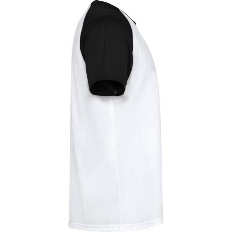 Tshirt INDIANAPOLIS Adulte (Blanc / Noir Uni) 4/4