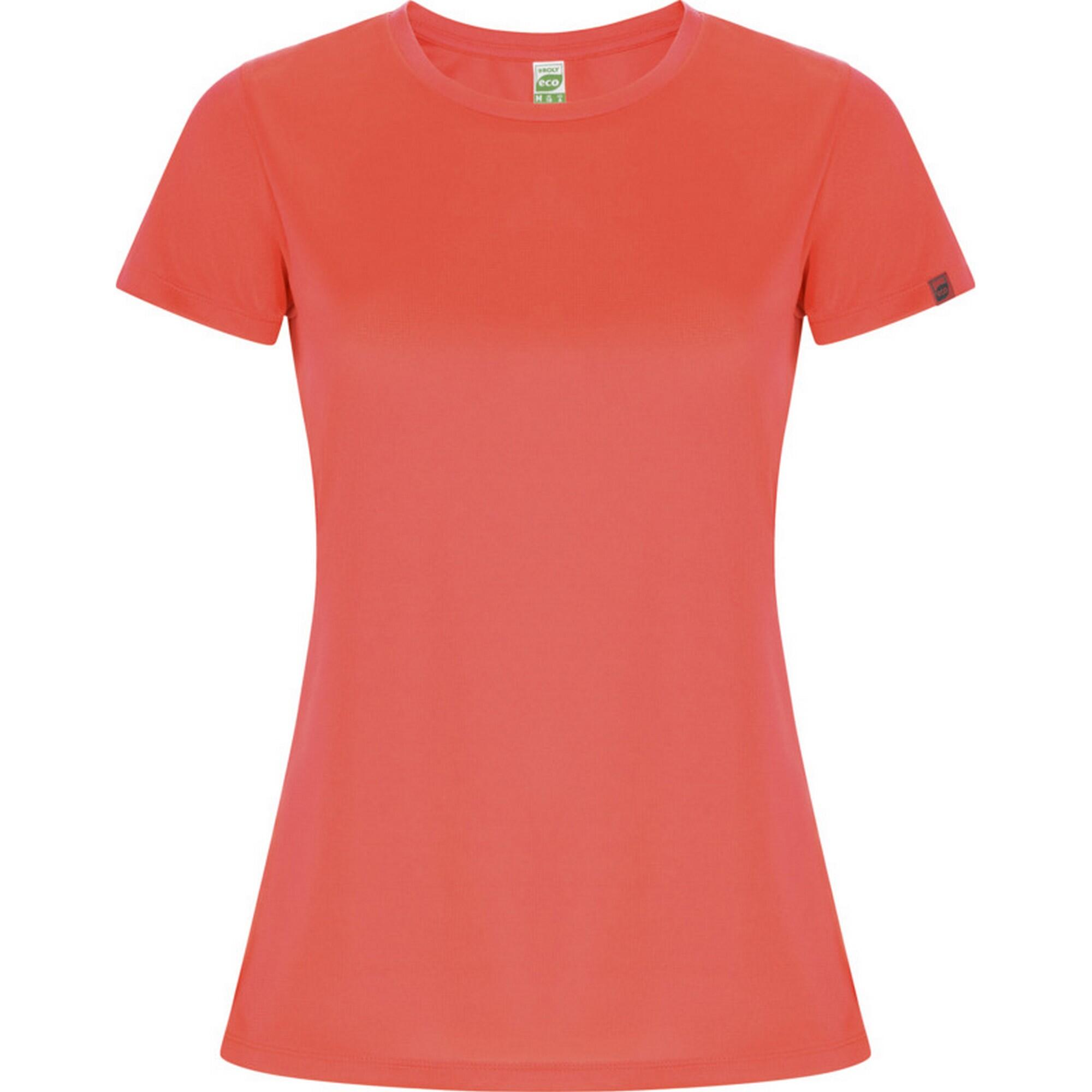 ROLY Womens/Ladies Imola Sports TShirt (Fluorescent Coral)