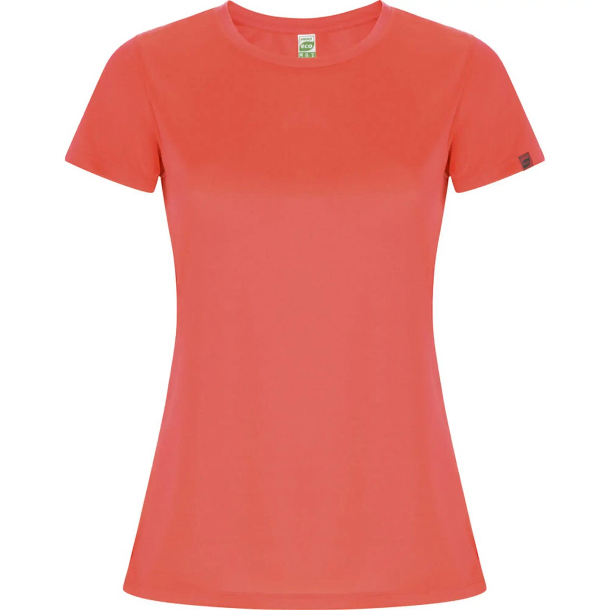 Dames imola sport tshirt (massief zwart)