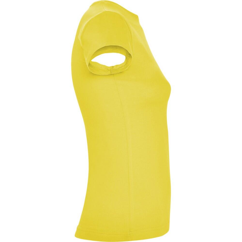 Tshirt JAMAICA Femme (Jaune) 3/4