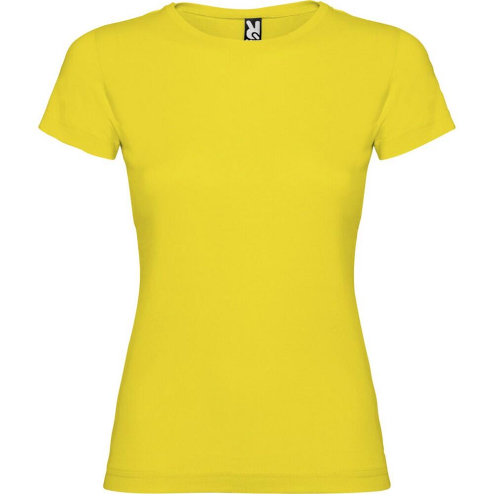 Dames Jamaica Tshirt met korte mouwen (Geel)