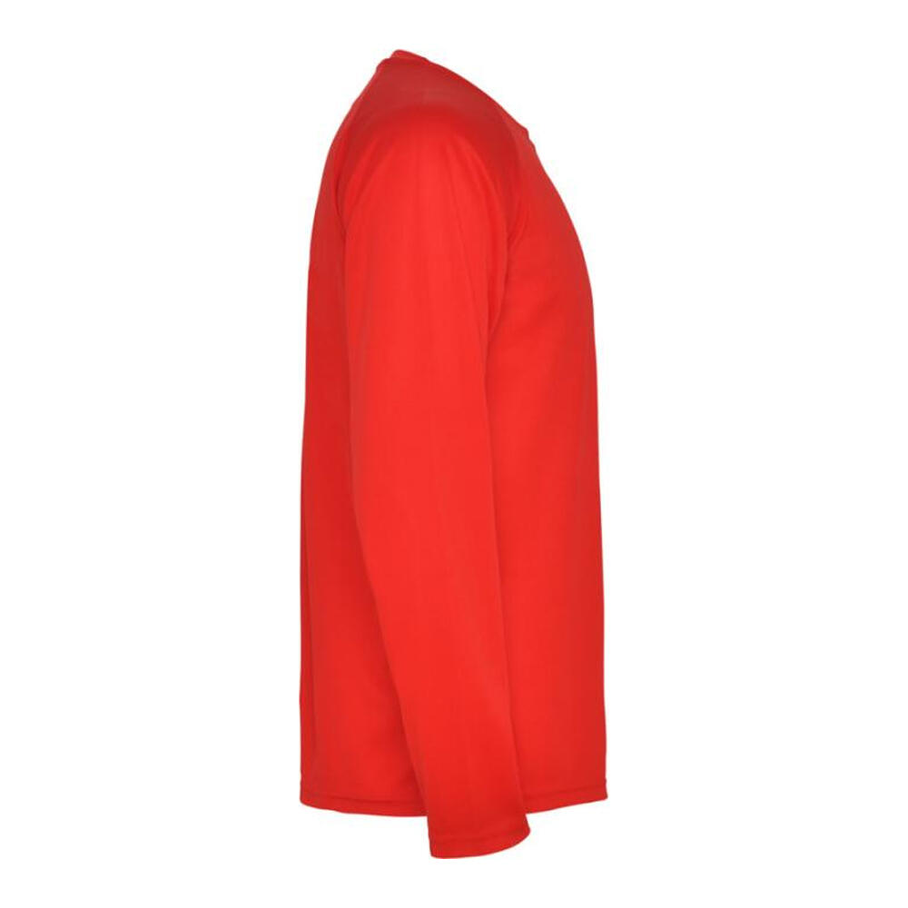 Mens Montecarlo LongSleeved Sports TShirt (Red) 3/4