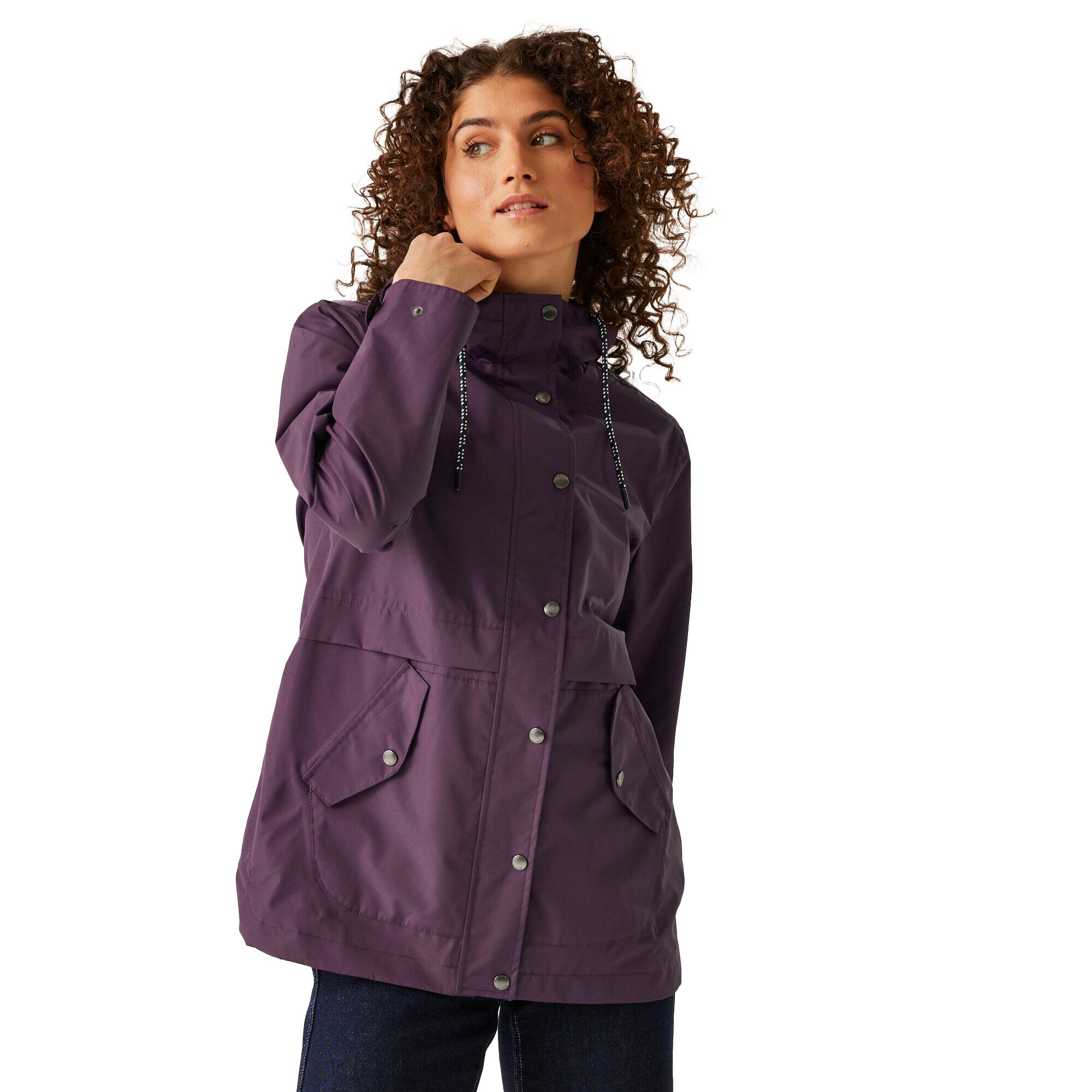 Veste Imperméable BAYLA Femme (Prune Foncé) 3/4