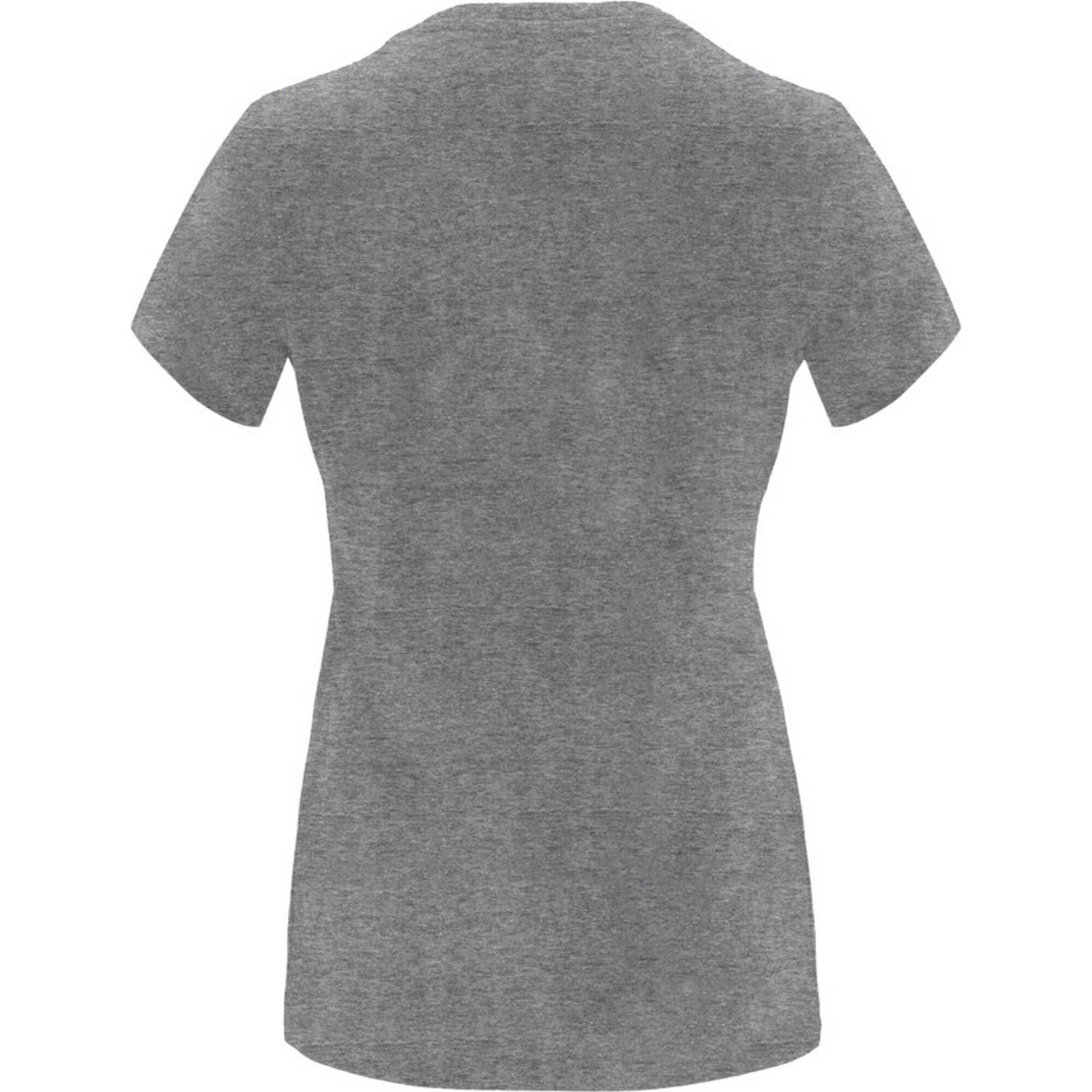 Camiseta Capri de Manga Corta para Mujer Gris Jaspeado 2/3