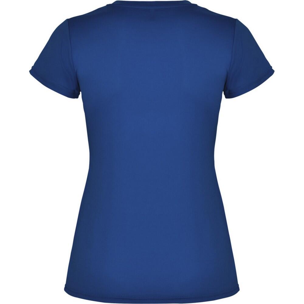Camiseta Montecarlo de Manga Corta Deportivo para Mujer Azul Real 2/3