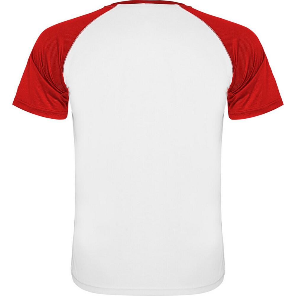 Maglietta Sportiva Maniche Corte Adulto Unisex Roly Indianapolis Rosso 2/4