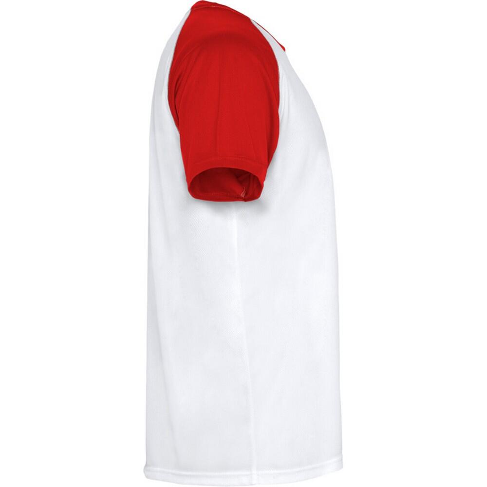 Maglietta Sportiva Maniche Corte Adulto Unisex Roly Indianapolis Rosso 4/4