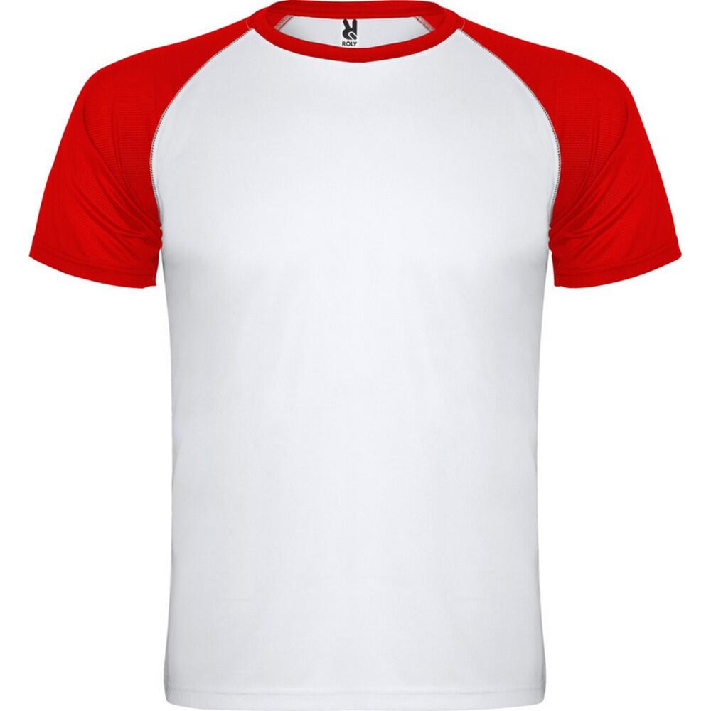 ROLY Maglietta Sportiva Maniche Corte Adulto Unisex Roly Indianapolis Rosso