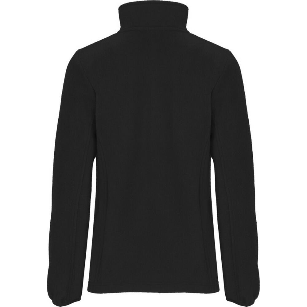Womens/Ladies Artic Full Zip Fleece Jacket (Solid Black) 2/4