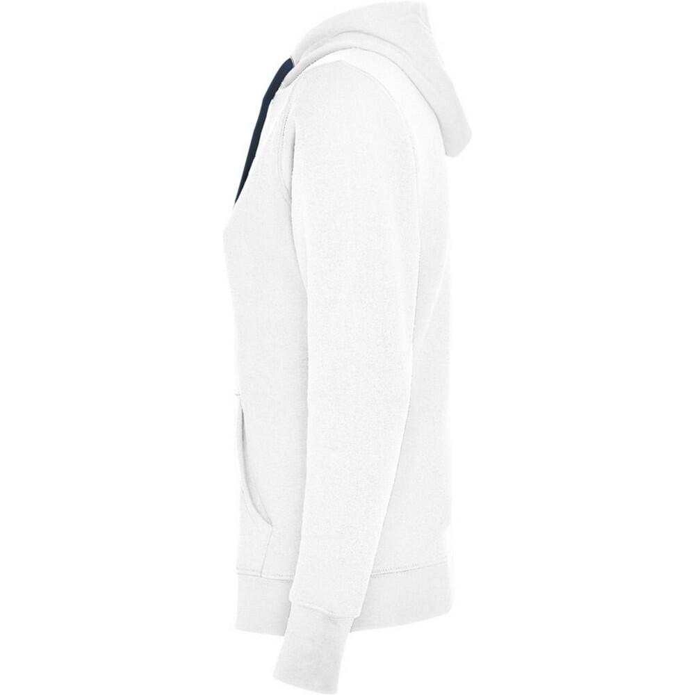 Sweat À Capuche URBAN Femme (Blanc / Bleu Marine) 4/4