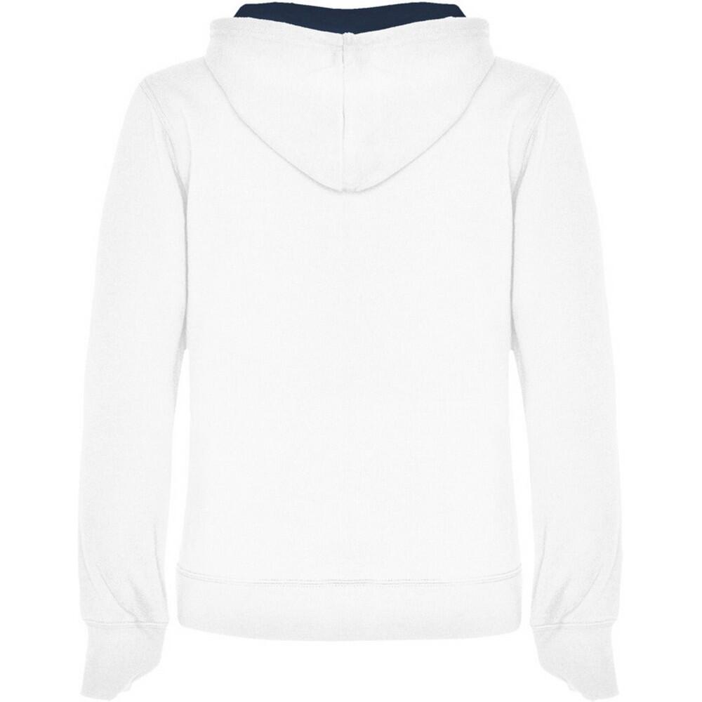 Sweat À Capuche URBAN Femme (Blanc / Bleu Marine) 2/4