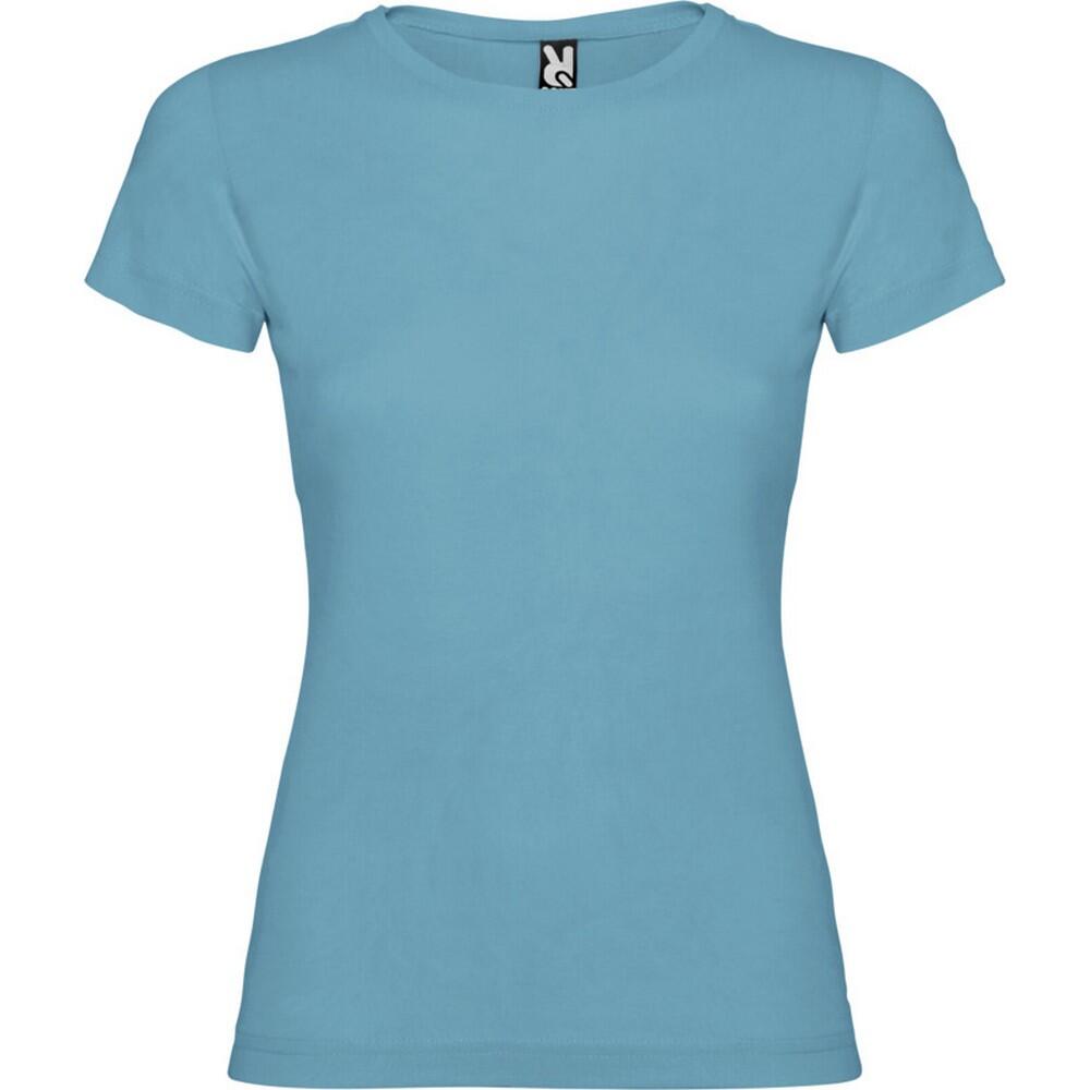 Womens/Ladies Jamaica ShortSleeved TShirt (Turquoise)