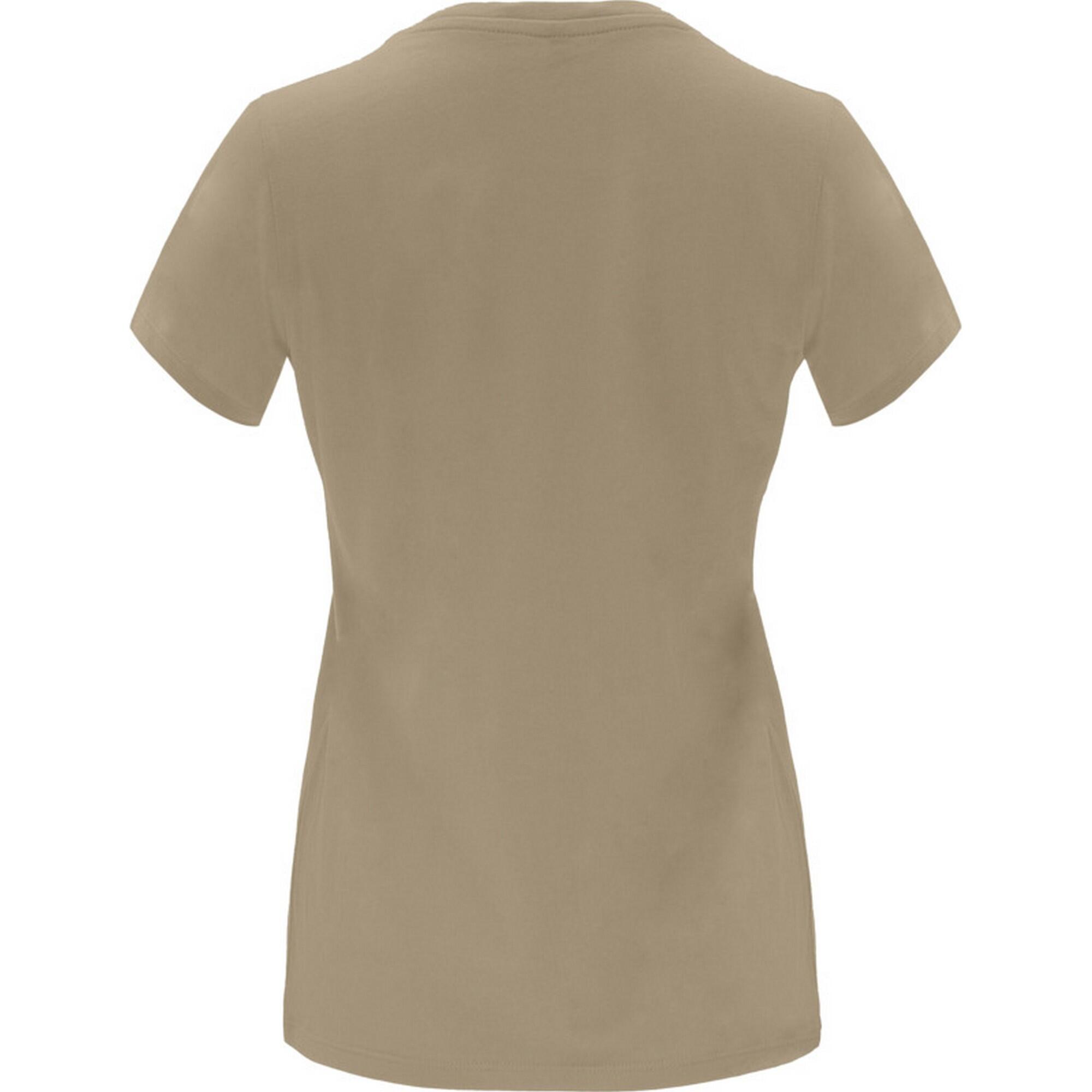 Camiseta Capri de Manga Corta para Mujer Arena 2/3