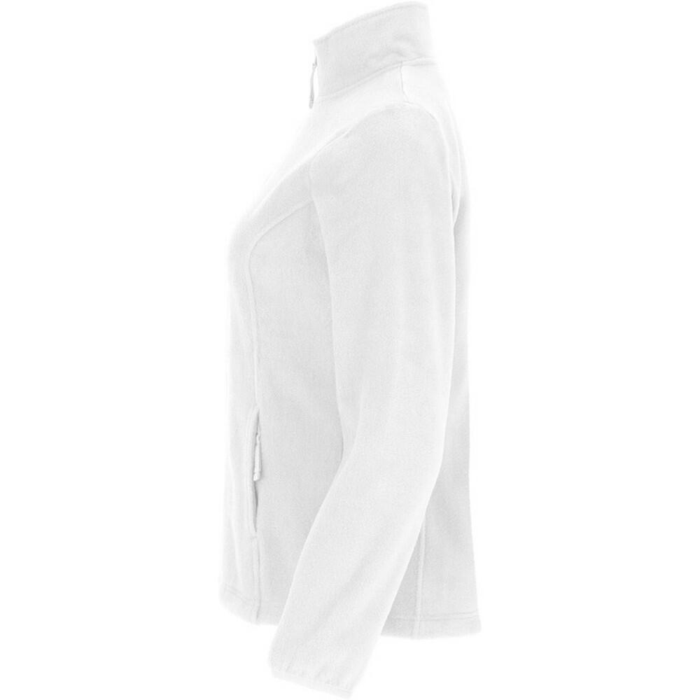 Dames Artic Full Zip Fleecejack (Wit) 3/4