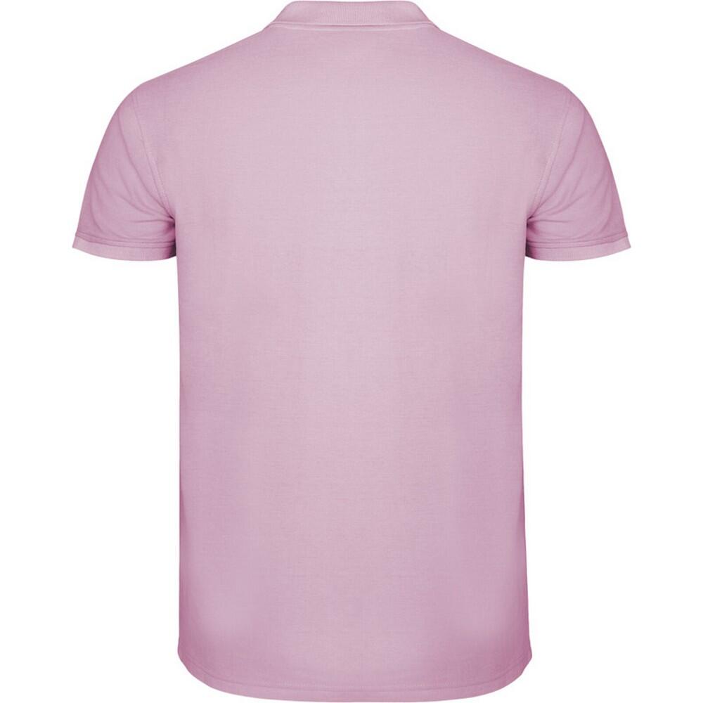 Heren Ster Poloshirt met Korte Mouwen (Lichtroze) 2/4