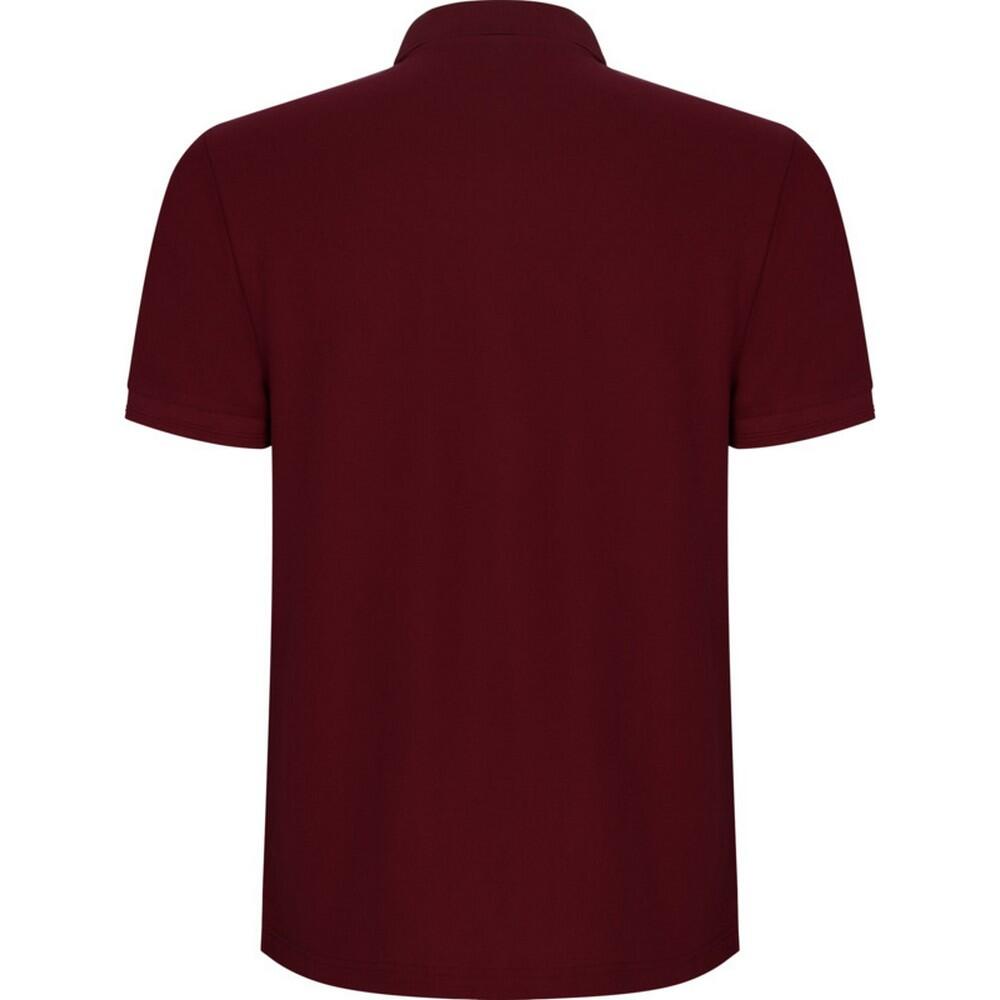 Polo Pegaso Premium Lisos para Hombre Rojo Granate 2/4