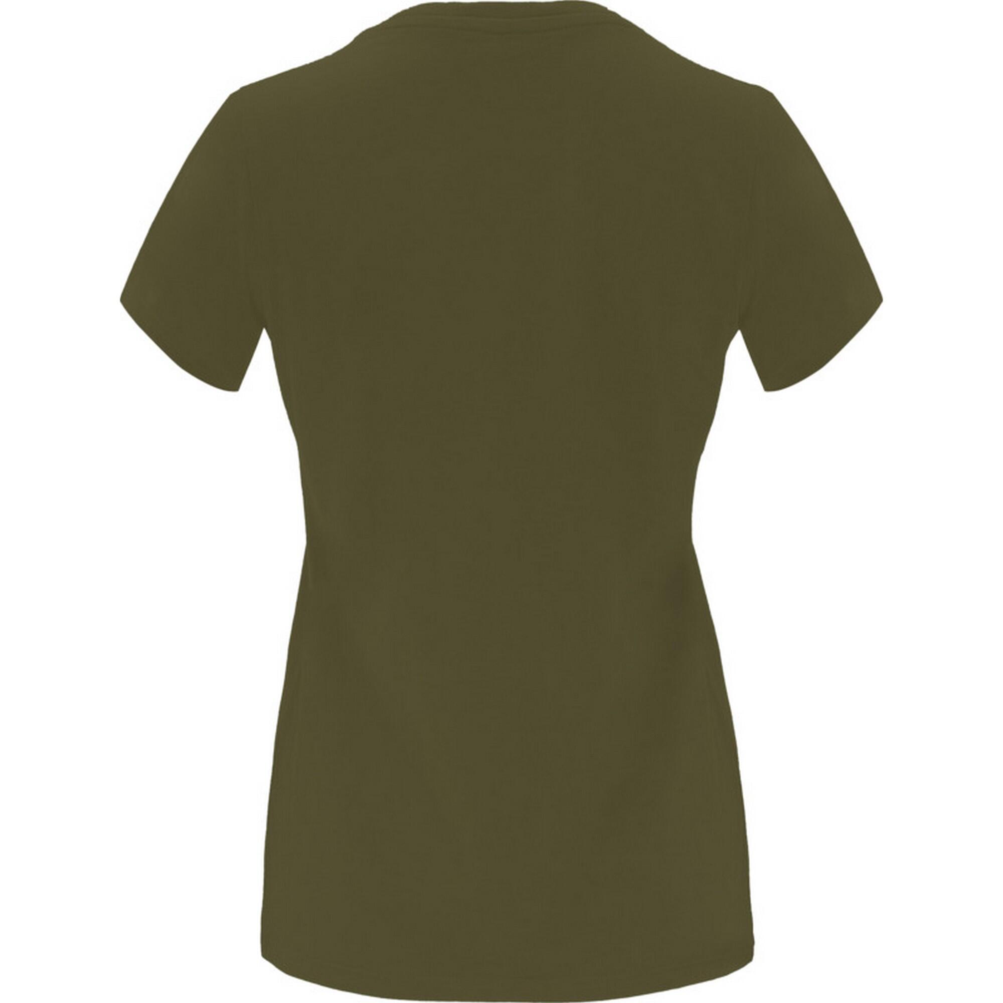 Maglietta Maniche Corte Donna Roly Capri Verde Militare 2/3