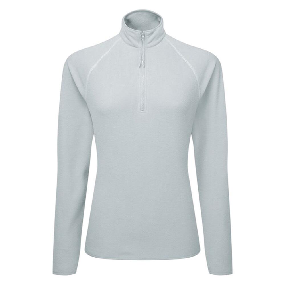 TRIDRI Womens/Ladies Recycled Fitted Active Fleece Top (Cool Grey)