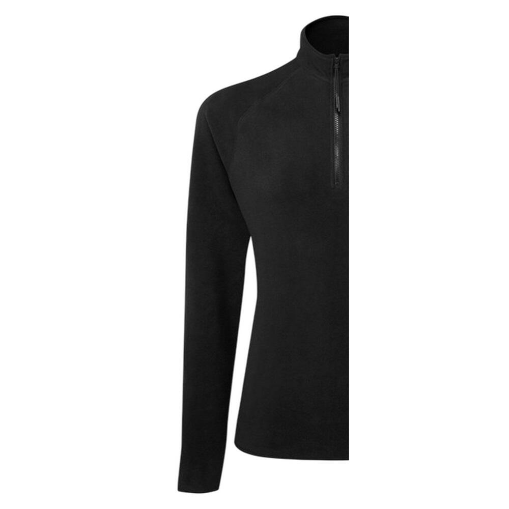 Womens/Ladies Fitted Active Fleece Top (Black) 2/2