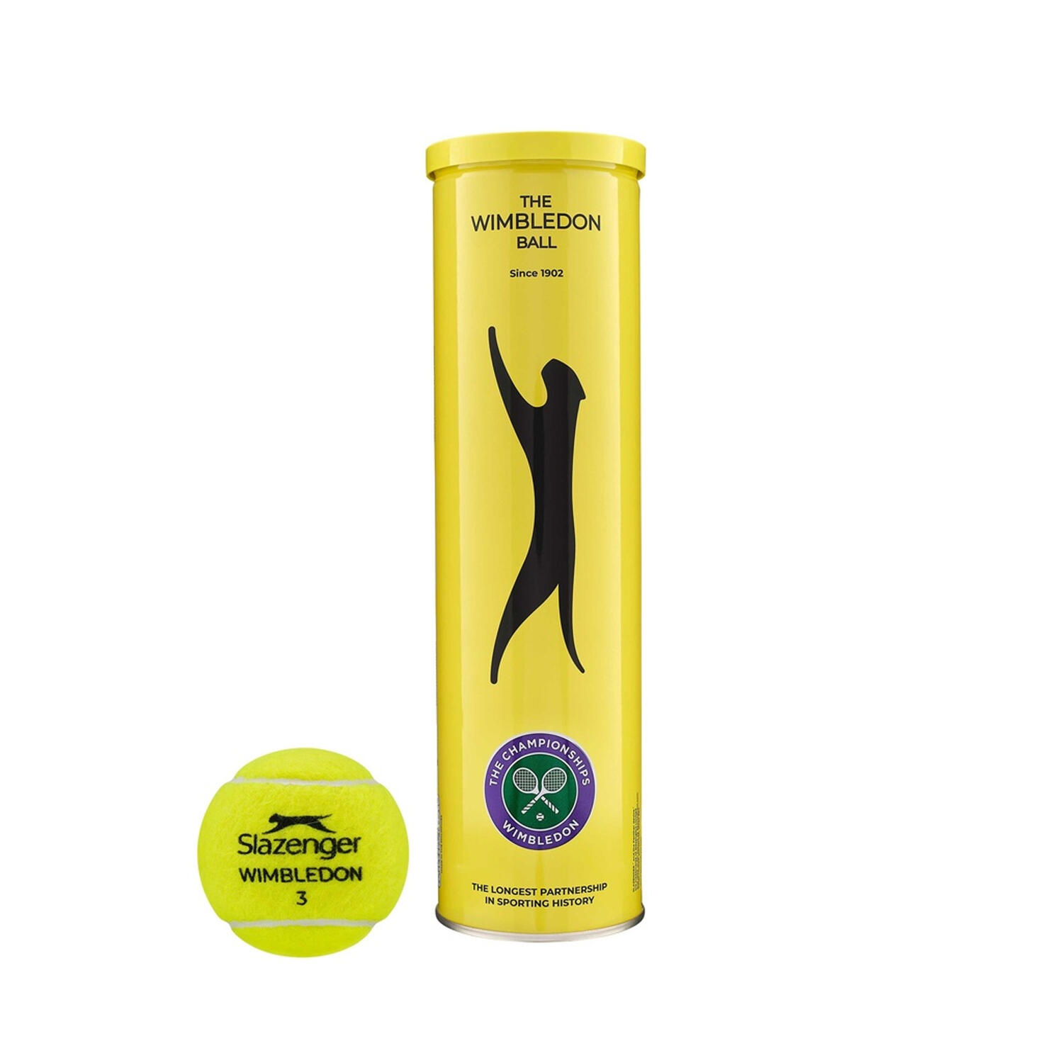 スラセンジャー　Slazenger ウィンブルドンボール 2024 Wimbledon 2024 Tennis Balls (Pack of 3) (Yellow) SLAZENGER